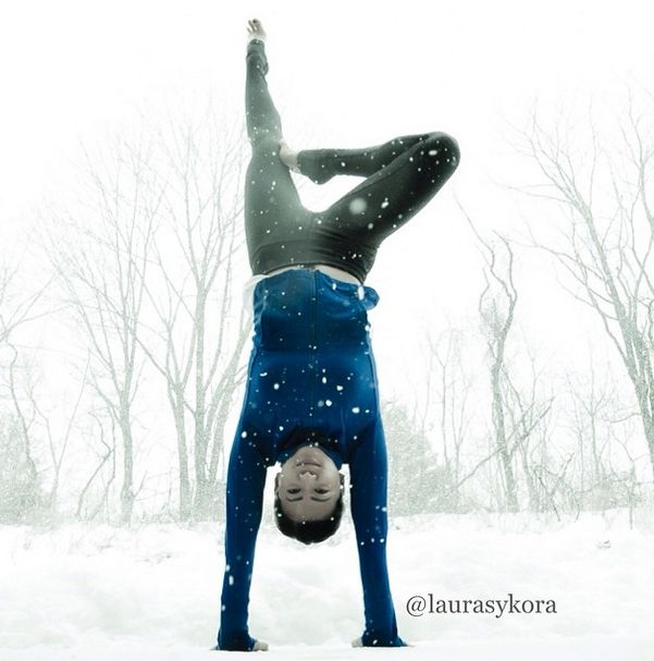 Laura Sykora Kasperzak, girl practicing yoga poses