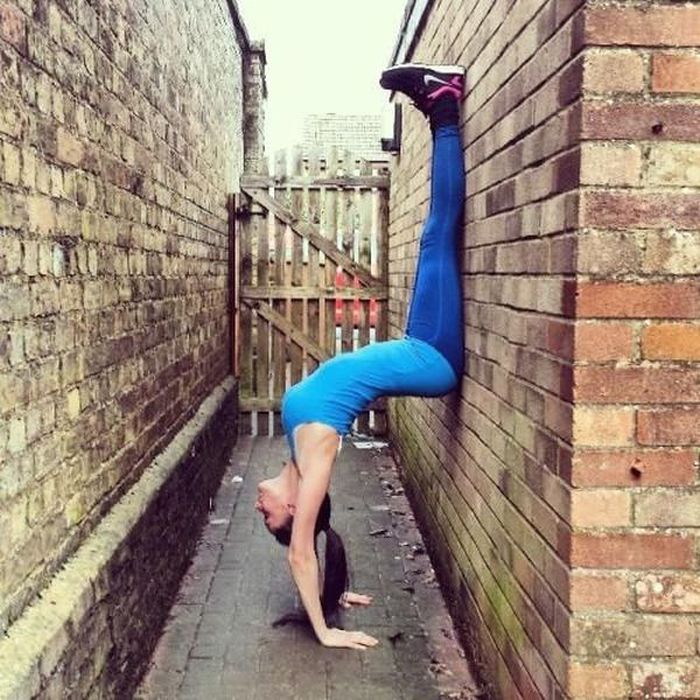 flexible gymnastic girl