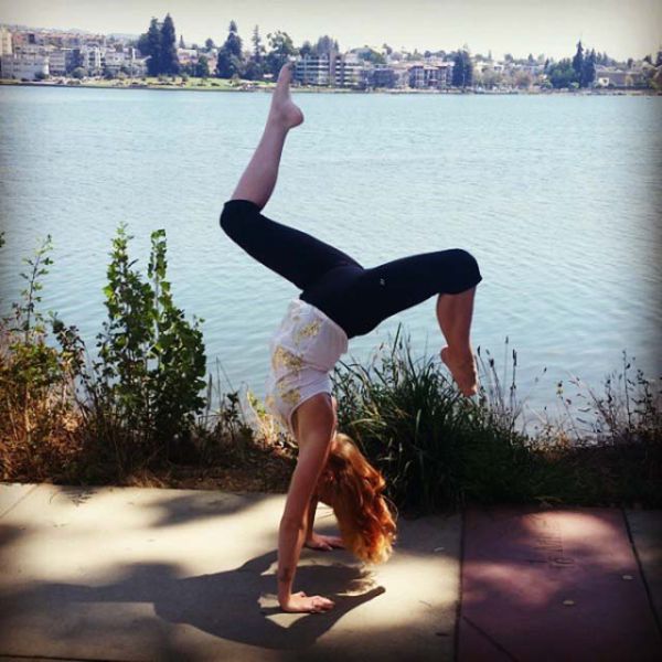 flexible gymnastic girl