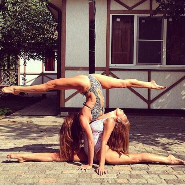 flexible gymnastic girl