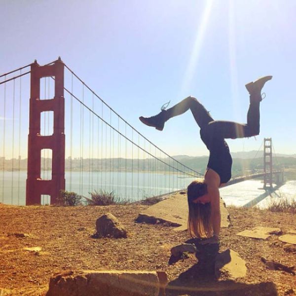 flexible gymnastic girl