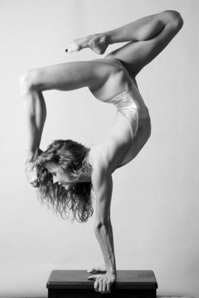 flexible gymnastic girl