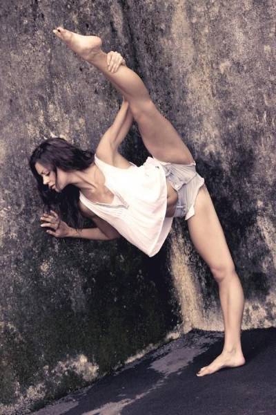 flexible gymnastic girl