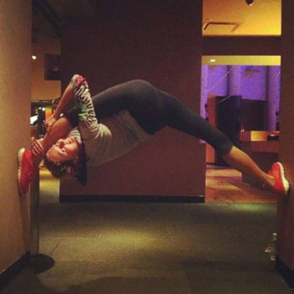 flexible gymnastic girl