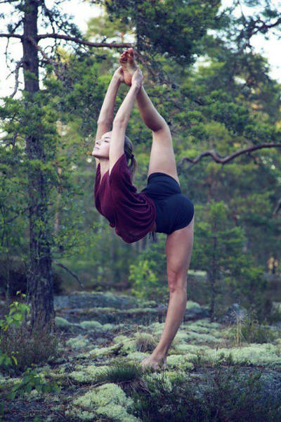 flexible gymnastic girl