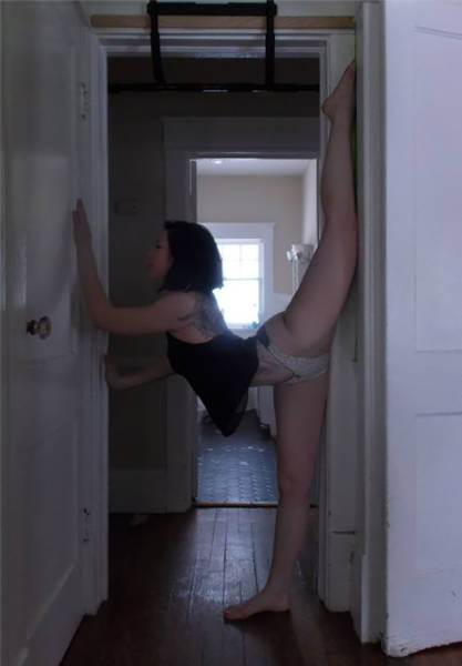 flexible gymnastic girl