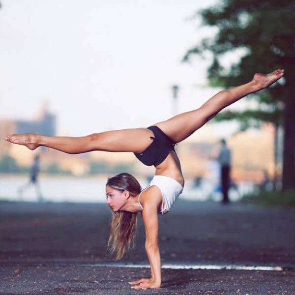 flexible gymnastic girl