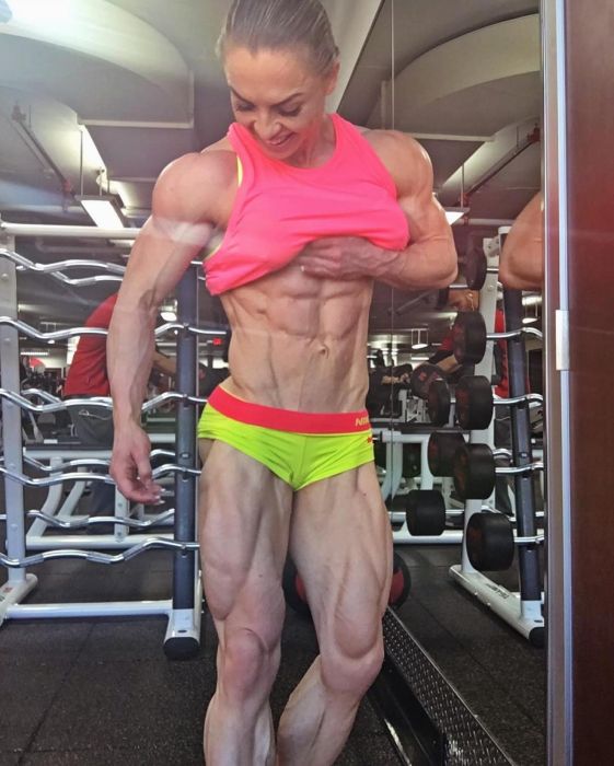 Eleonora Dobrinina, strong fitness bodybuilding girl