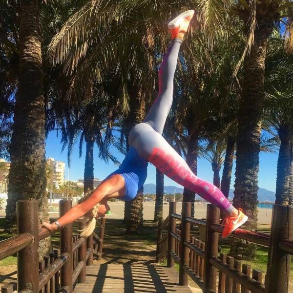 flexible gymnastic girl