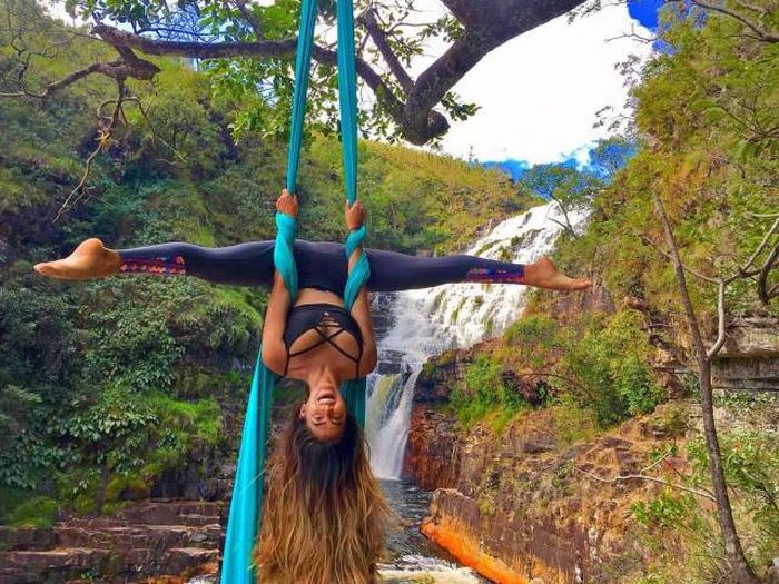 flexible gymnastic girl