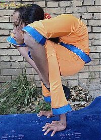 Sport and Fitness: flexible gymnastic girl