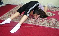 Sport and Fitness: flexible gymnastic girl