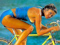 Sport and Fitness: bicycle girl