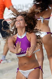 Sport and Fitness: beach volleyball cheerleader girls