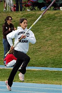 Sport and Fitness: Allison Stokke, female athlete, pole vaulter