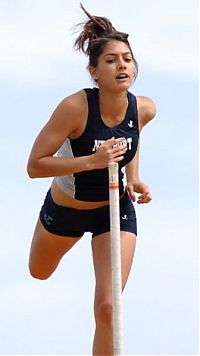 Sport and Fitness: Allison Stokke, female athlete, pole vaulter