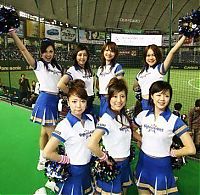 Sport and Fitness: asian cheerleader girls