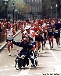 Sport and Fitness: Story about a father and son, who together can reach any heights