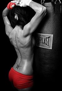 Sport and Fitness: Sexy boxer girl