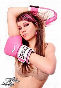 Sport and Fitness: Sexy boxer girl