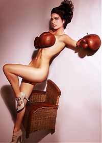 Sport and Fitness: Sexy boxer girl