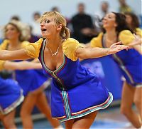 Sport and Fitness: Cheerleader basketball girls, Khimki club, Moscow, Russia