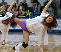 Sport and Fitness: Cheerleader basketball girls, Khimki club, Moscow, Russia