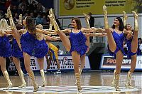 Sport and Fitness: Cheerleader basketball girls, Khimki club, Moscow, Russia