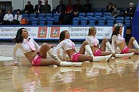 Sport and Fitness: Cheerleader basketball girls, Khimki club, Moscow, Russia