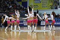 Sport and Fitness: Cheerleader basketball girls, Khimki club, Moscow, Russia