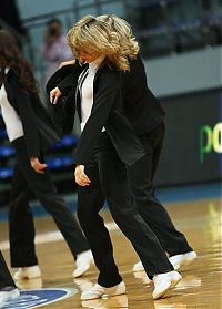 Sport and Fitness: Cheerleader basketball girls, Khimki club, Moscow, Russia