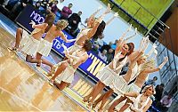 Sport and Fitness: Cheerleader basketball girls, Khimki club, Moscow, Russia