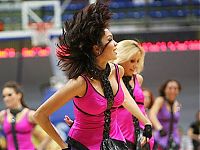 Sport and Fitness: Cheerleader basketball girls, Khimki club, Moscow, Russia