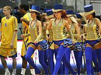 Sport and Fitness: Cheerleader basketball girls, Khimki club, Moscow, Russia