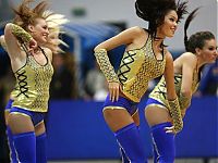 Sport and Fitness: Cheerleader basketball girls, Khimki club, Moscow, Russia