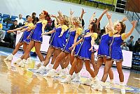 Sport and Fitness: Cheerleader basketball girls, Khimki club, Moscow, Russia