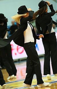 Sport and Fitness: Cheerleader basketball girls, Khimki club, Moscow, Russia