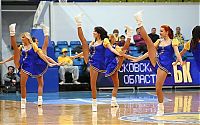 Sport and Fitness: Cheerleader basketball girls, Khimki club, Moscow, Russia