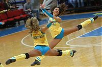 Sport and Fitness: Cheerleader basketball girls, Khimki club, Moscow, Russia