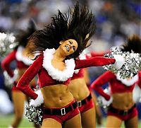 Sport and Fitness: christmas cheerleader girls