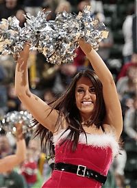 Sport and Fitness: christmas cheerleader girls