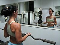 Sport and Fitness: strong fitness bodybuilding girl