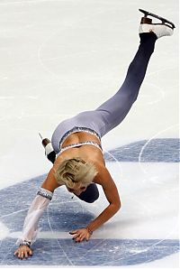 Sport and Fitness: figure ice skating fall