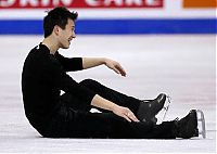 Sport and Fitness: figure ice skating fall