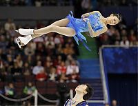 Sport and Fitness: figure ice skating in air