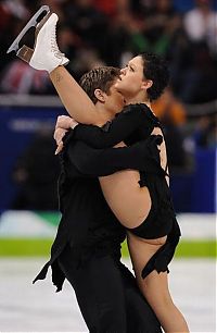 Sport and Fitness: figure ice skating acrobats