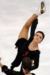 Sport and Fitness: figure ice skating acrobats