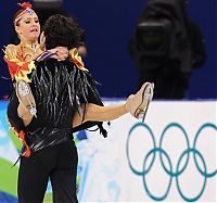 Sport and Fitness: figure ice skating acrobats