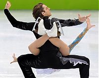 Sport and Fitness: figure ice skating acrobats