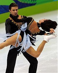 Sport and Fitness: figure ice skating acrobats